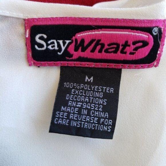 Womens Studded Tank Top M White Sleeveless Tunic Tribal Geometric Boho Y2K - Picture 7 of 7